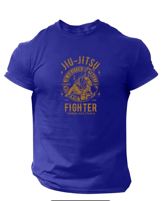 T-shirt bleu violet Grappling