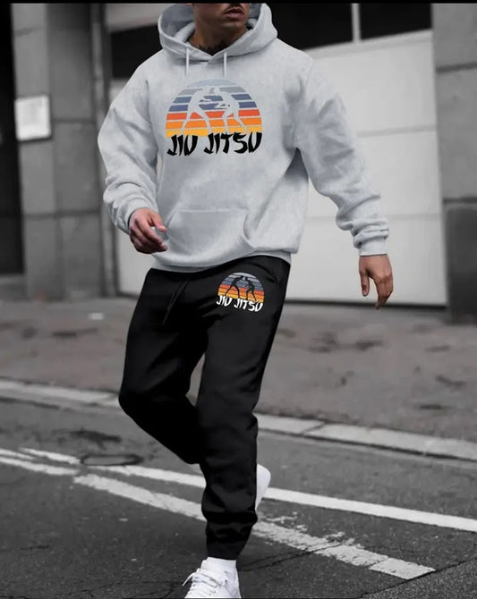 Jogging couleur gris jjb