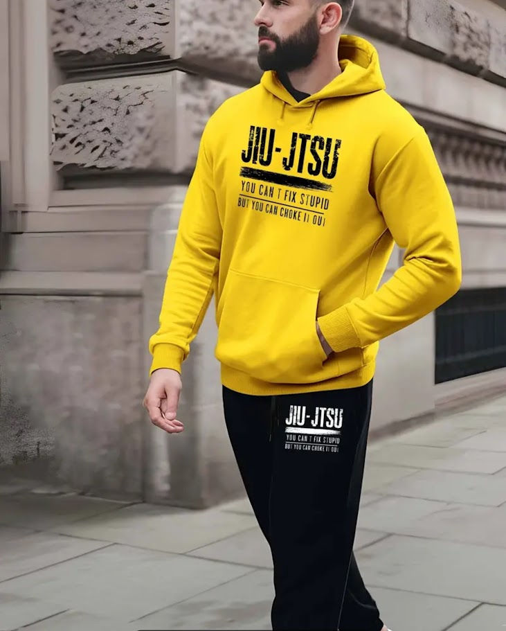 Jogging jaune jjb