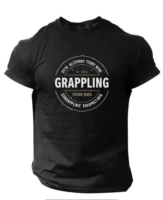 T-shirt noir Grappling